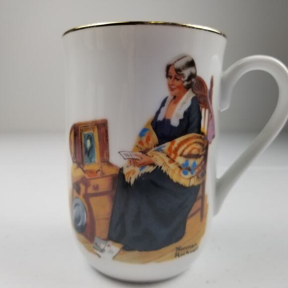 Rockwell Museum Collectible Porcelain Cups Set of 4 - Picture 7 of 10